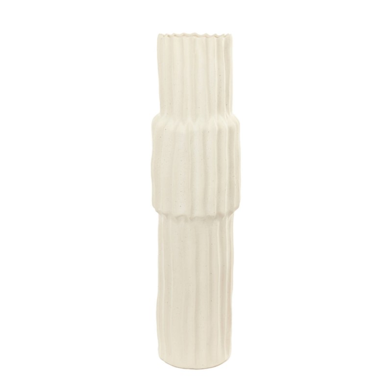 VASE NGBO XL RIBBED CERAMICS CREAM 75